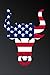 Produktbild American Flag Bull Head: Gray Softcover Note Book Diary | Lined Writing Journal Notebook | Pocket Sized | 100 Pages