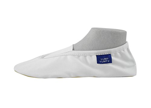 SOFT ESSENTIALS #8 schwarz/weiß – Gymnastikschuhe aus Leder -YUMP YUMPZ- Turnschläppchen / Saalturnschuhe / Ballettschuhe / Flats – in verschiedenen Größen. - 2