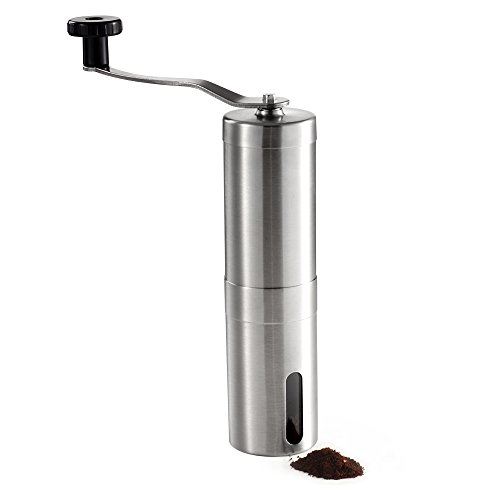 zanmini Moledor, Molinillo de Café Manual portátil,de Acero Inoxidable,sin Ruido y protatil,para Uso Ordinario o excursión,Hiking