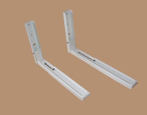 (40001 Wall) White,Adjustable Wall Brackets Safely Hold up to 40kg for Hi-Fi Microwave Aquarium TV