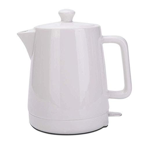 YSkettle Bouilloire lectrique en Cramique Blanc Ivoire Amovible Base Boil Protection Sche Bouillonne De l'eau Rapide Th Caf Soupe D'avoine 1,5 L