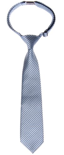 Retreez - Corbata con nudo, diseño de rayas con textura, varios colores gris Gris Azulado 24 Meses - 4 Años