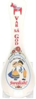 Essence of Europe Gifts "Var Sa God" Swedish Ceramic Kitchen Spoon Rest by Essence of Europe Gifts