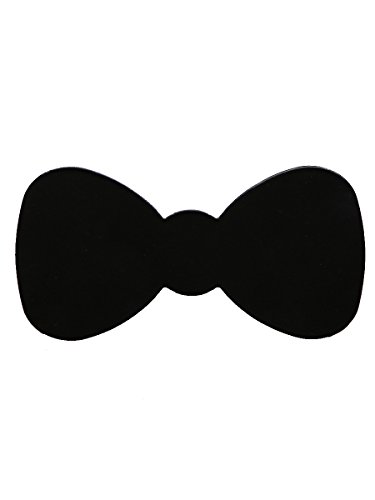 Random in Tandem - Bow Tie Hook - Bedroom Basics Collection/Metal Hanger/Coat Hook/Bag Hanger (Black)