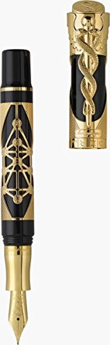 Preisvergleich Produktbild Montegrappa Cagliostro Füllfederhalter, 18K Vergoldete Beschläge, L. E. - M