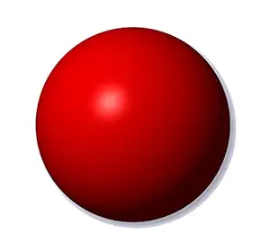 Control Balloon Products Virtually Indestructible Bouncy Durable Dog Ball, Super Strong (Large 7cm, Red) for Large Dogs