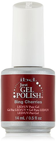 IBD Just Gel UV Esmalte de Uñas, Tono Bing Cherries