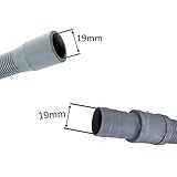 UTP for GORENGE Kit de rallonge de Tuyau de vidange pour Machine à Laver 2,5 m