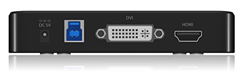 Icy Box IB-DK402 USB 3.0 Dockingstation mit HDMI- und DVI-Anschluss (Auflösung bis 2048×1152 60 Hz) schwarz - 5