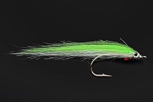 Tigofly 12 pcs 1/0 4cm High Carbon Hook Polar Fry Salmon Trout Sea Bass Steelhead Minnow Pike Fly Fishing Flies Lure Set