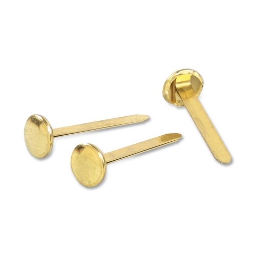 ACCO Brass Plated Paper Fastener, 1.25 Inch Length, 100 Fasteners/Box (A7071711)