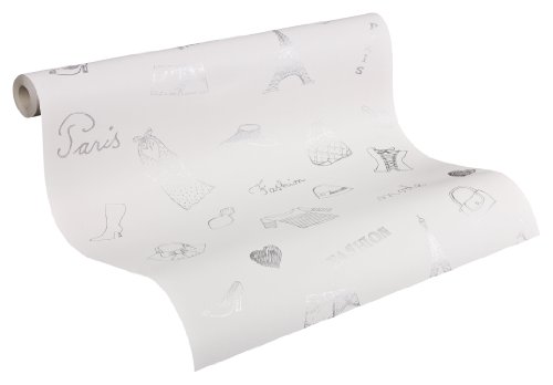 A.S. Creation 897022 Boys und Girls 4 Mustertapete, metallic / creme