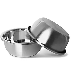 Stainless Steel Large Dog Bowl,80oz High Capacity Dog Food Bowls for Large Dogs (2 Pack)