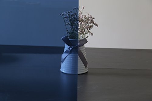 Aingoo Fenster Spiegelfolie Silber Tönungsfolie Sonnenschutz Fensterfolie Spion Folie mit Kleber 90x200cm - 2