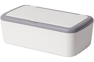 KATUTUDE Feuchttücher Box, Baby Feuchtes Toilettenpapier Aufbewahrungsbox, Taschentuchhalter Kunststoff Feuchttücher Spender, Spenderhalter mit Deckel Serviettenbox für Zuhause Büro