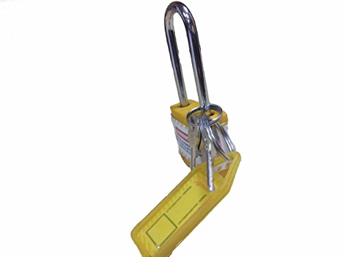 Aktion Safety Plastic Lockout Padlock Ak-Jpl-105Y Lock And Hold, Pack Of 3