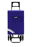 Ruedas de eva Garmol 6009CT C14 Carro de Compra 4 Ruedas, Tela, Violeta, 40X27X105 cm