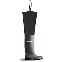 Dunlop 386 V08450 386 VP Botas de agua, 45, color verde
