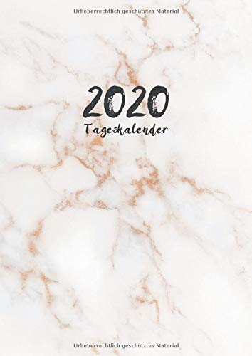 Tageskalender 2020: Tagesplaner 1 Tag pro Seite mit Jahres und Monatsübersicht | Tracking von Gewohnheiten | Din A4 | VOL 34