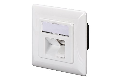 DIGITUS Professional Cat.6A Universal Netzwerkdose, 2x RJ-Port, geschirmt, Aufputz, 10 Gbit Ethernet Netzwerk, Farbe Reinweiß - 3