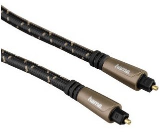 Hama 1.5 m Toslink M/M – Audio-Kabel (Toslink, Toslink, männlich/männlich, Gold, Braun)