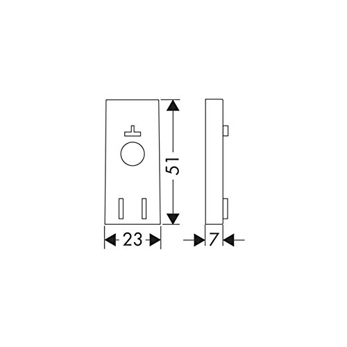 hansgrohe Ersatzteil, Unica Puro Distanzscheibe 7mm, chrom - 2