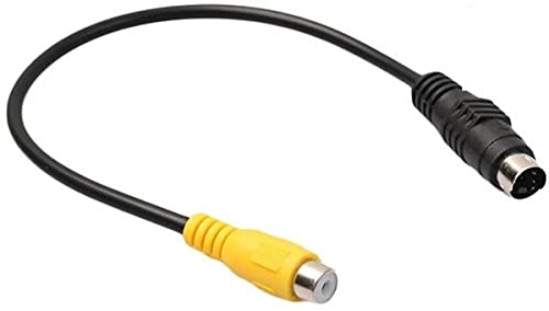 HKeCart - (20 CM AV - RCA Female Adaptor Cable ::: S-Video 4 Pin Male to RCA Female Adapter Converter - 4 Pin SVideo AV Composite Video Cable