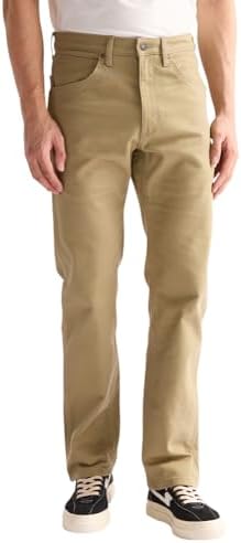 Wrangler Peak Comfort 5 Pkt Pantaloni Military Khaki, 44 W / 32 L Uomini