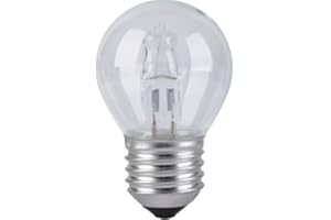 Pack of 4 TCP 42W G45 Golf Ball / Mini Globe ECO Halogen 42W = 55W dimmable 2000 hours long life energy saver light bulbs E27 ES Edison Screw Cap 240v 42w