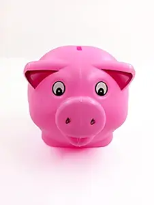 Kartual Childrens Day Special - Pig Shape Coin Bank / Money Bank / Piggy Bank Made of Plastic, Birthday Return Gift Toy for Kids, Boys & Girls (Pack of 1, Multicolor)