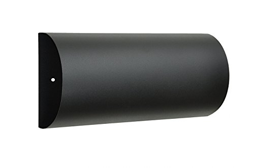 Preisvergleich Produktbild nanook Prensa - Zeitungsfach, Zeitungsbox für den Briefkasten, halbrund, pulverbeschichteter Stahl, schwarz