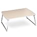Produktbild Salcar Laptoptisch Laptop Betttisch Faltbar Lapdesk Notebook Lese Tisch Stabiler Tragbarer Laptopständer für Frühstücks, Notebook, Bücher, Minitable, Bett Tablett 60 * 36cm - Holzfarbe