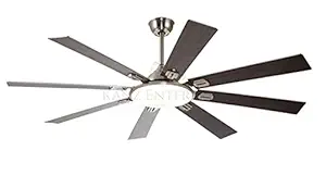Kanz Enterprises Designer Fans 60 Inches MDF 8 Blades Wood Brown NO Noise BLDC Motor 45 watts with 3 Color Changing LED Light Timer with Winter/Summer Option Suitable for Large Rooms K-2723