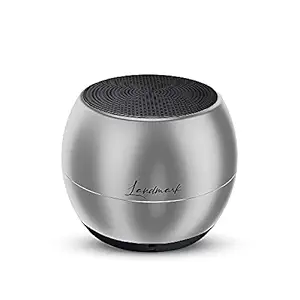 LANDMARK LM BT1045 Smallest Wireless Bluetooth Speaker with Powerful Bass Sound & in-Built Mic with Voice Assistance - Silver