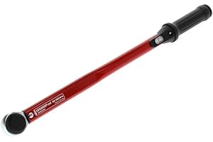 GEDORE red Drehmomentschlüssel für Links- und Rechtsgewinde, 1/2 Zoll, 60-300 Nm, Stahlrohr, Rot/Schwarz