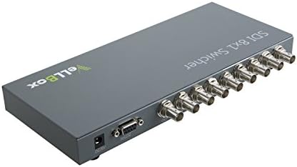 VeLLBox SDI Switcher 8x1, 8 In 1 Out, 8-port SDI Switcher Support Resolution up to 1080p, 5V/2A Universal Power Adapter, Grey