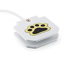 oneConcept Fiffy Splash • Hundetränke • Hundetrinkbrunnen • Kunststoffschlauch mit Metallgitterverstärkung • Steck-Adapter • pulverbeschichtete Druckplatte • rostfreie Messing-Wasserdüse • rutschhemmende Gummifüße • einfacher Anschluss • weiß