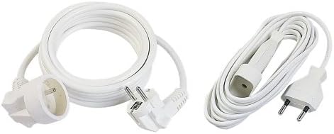 Gefotech 8079 Set of 2 Extension Leads 1 x 3m (6A) 1 x 5m (16A+T) [for European Sockets]