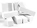 Five Season 20Pcs White Buffer Buffing Sanding Files Block Pedicure Manicure Nail Art Application -White