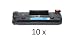 Produktbild 10 x Toner kompatibel zu HP Laser Jet P1503 1504 1505 1506 M1120 M1522, 10x black / schwarz, je 2.000 Seiten, ersetzt CB436A, 36A, CB436AD