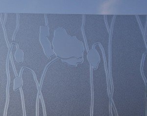 100 cm x 46 cm LINEA Fix Dekorfolie statische Fensterfolie Mohn Blumen - 4
