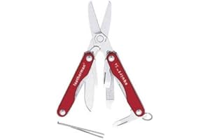 Leatherman Skeletool KB - Coltello Tascabile Completamente Nero con Lama in Acciaio Inox e Apribottiglie - Verde