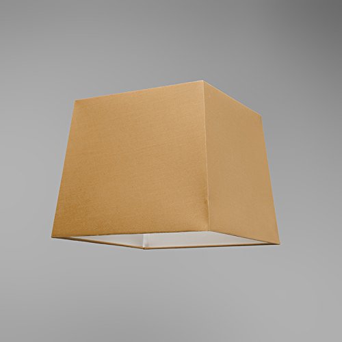 QAZQA Klassisch / Antik / Landhaus / Vintage / Rustikal / Modern / Polyester Lampenschirm 30cm quadratisch SU E27 beige , Quadratisch konisch Schirm Pendelleuchte - 3