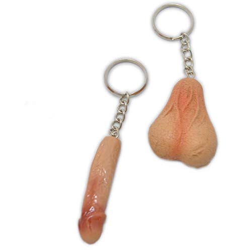 Preisvergleich Produktbild jameitop® Schlüsselanhänger Penis / Sack 2er Set Schweinkram Anhänger