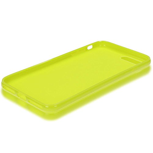iPhone 8 Plus 7 Plus Funda Carcasa de NALIA  Protectora Movil TPU Silicona Fina Bumper  Goma Cubierta Jelly Cobertura Delgado Cover Phone Case para Telefono Apple iPhone 7  8  - Ne  n Verde Amarillo