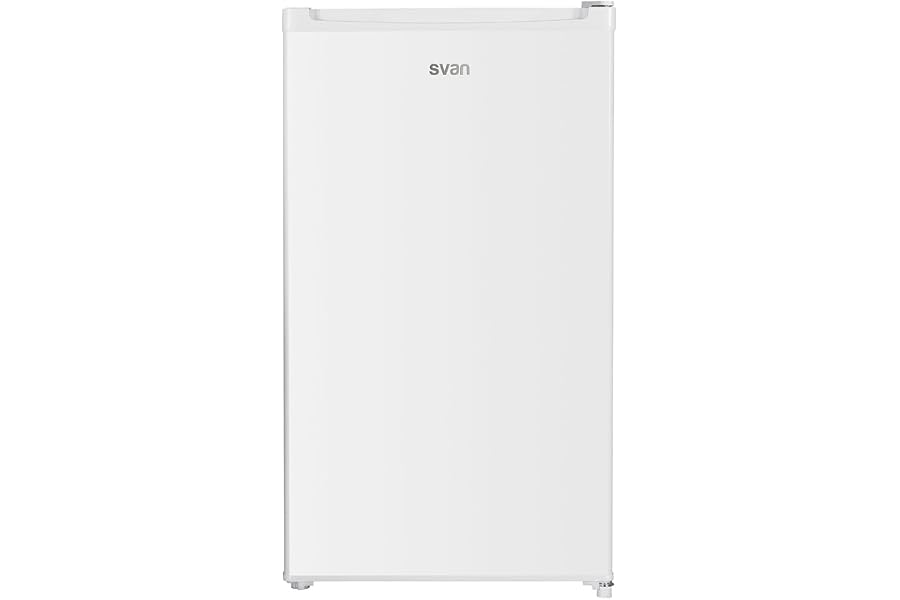 SVAN Frigorífico Refrigerador Blanco SR84501E. Capacidad 88 L, Puerta Reversible, Bajo Nivel Sonoro, Eficiencia Energética Cl