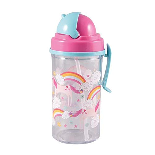 Floss & Rock Flip Straw Water Bottle - Fairy Unicorn Floss & Rock Flip Straw Water Bottle - Fairy Unicorn