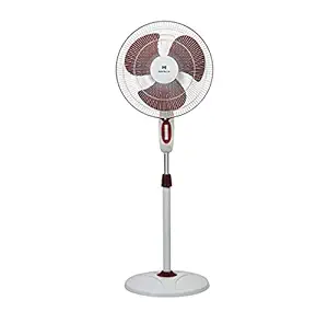 Havells Accelero NS 400mm Pedestal Fan (White Red)