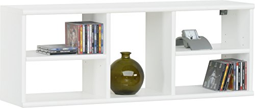 CS Schmalmöbel 12/87 Wandregal 87 Soft Plus, 106 x 40 x 27 cm, cremeweiß