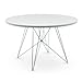 Produktbild Magis Tavolo XZ3 Tisch rund, weiß Gestell chrom Ø 120 cm